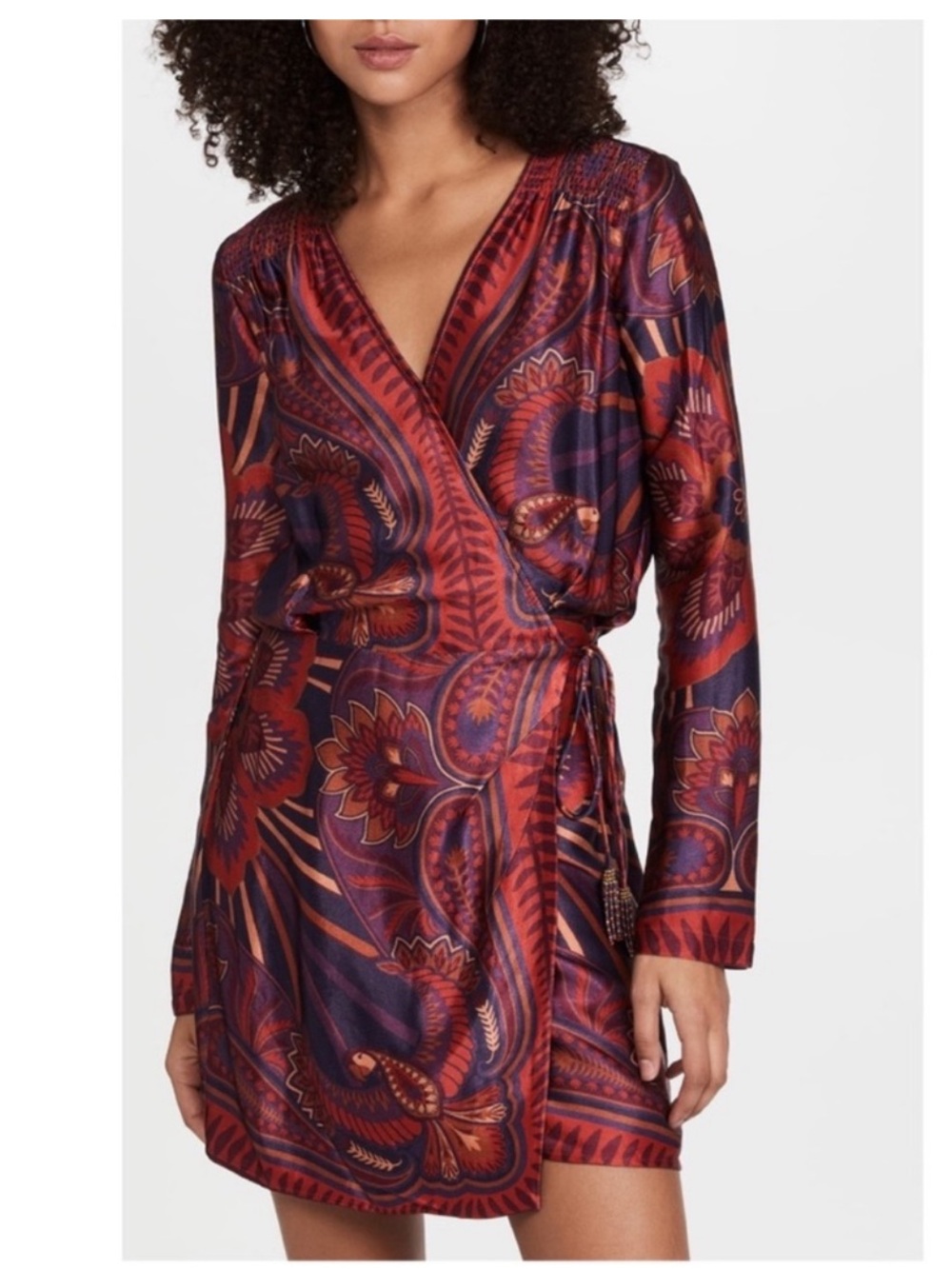 NWT Farm Rio Macaw Arabesque Mini Wrap Dress size small SOLD OUT Neiman Marcus - Picture 8 of 16